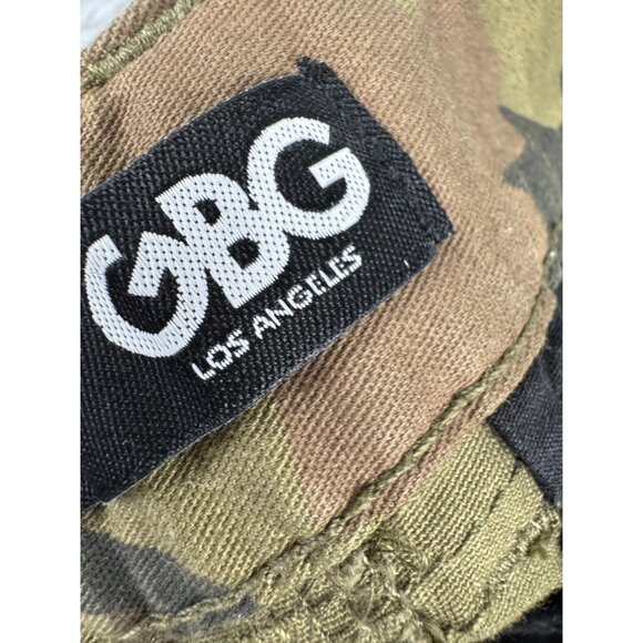 GBG Los Angeles Mens Camo Cargo Shorts Size 32 With Zipper Pockets - PreOwned - Picture 4 of 14